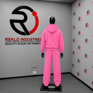 <b>Pink</b> Zip Up Hoodie Tracksuit <b>Set</b> Mens Oversized Streetwear Jogger Pants Casual Sportswear <b>Gym</b> Workout Lounge Wear Matching Outfi - Product Image 4