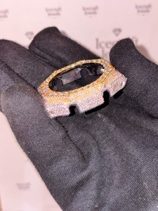 Boîtier de montre LUMORA en acier inoxydable 304 écologique, finition dorée et sertissage de pierres, pour bijoux de mode - Product Image 4