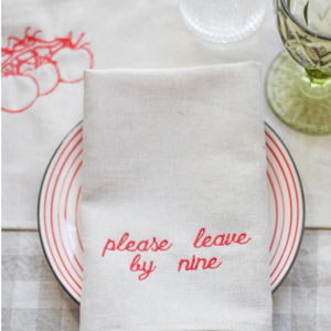 Serviettes en lin brodées. Serviette de table en tissu. Serviettes à fleurs brodées. - Product Image 3