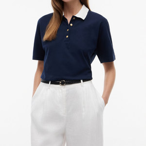 High Quality Comfortable And Quick Dry <b>Women</b> <b>Polo</b> Shirts <b>Top</b> Selling Cotton Polyester Material Made <b>Polo</b> Shirt For <b>Women</b> - Product Image 1