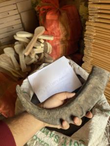 Punta de Cuerno de Búfalo Natural Ecológica, Color Negro Rústico, para Navidad y Año Nuevo Chino - Product Image 5