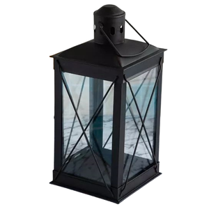 Wholesale Bulk Selling Handmade Portable <b>Set</b> of 2 Pcs Metal Candle <b>Lantern</b> With Matt Black Finish <b>Lantern</b> for Wedding & Garden - Product Image 4