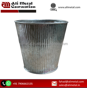 Ensemble de jardinière en métal galvanisé personnalisable avec motif d'écailles de poisson pour la décoration intérieure et extérieure de la maison pour balcon, jardin et pot de fleur - Product Image 4