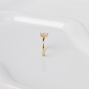 แหวนเพชรทรง Asscher 1 กะรัต เพาะเลี้ยงในห้องปฏิบัติการ สี F ความสะอาด VVS2 รับรองโดย IGI ทองคำ 14K สีเหลือง แหวนหมั้นเพชรเม็ดเดี่ยว เครื่องประดับสุดหรู - Product Image 3