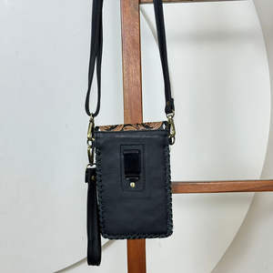 Bolso de Mano Mini Bandolera de Cuero Vacuno Repujado a Mano de Moda 2025 con Correa para la Muñeca, Bolso Mini de Cuero Genuino para Mujer - Product Image 5