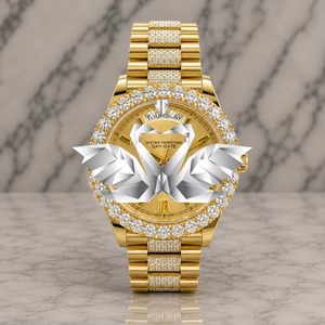 High on Demand Classic Luxury Moissanite Watch for Men Rubber Band Stainless Steel Case Fashion Wrist Watch Available Best Price - Product Image 6