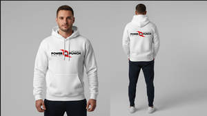 Sudadera con Capucha Unisex de Invierno, 100% Algodón, Felpa, Hombros Caídos, Estilo Oversize, para Entrenamiento - Product Image 6