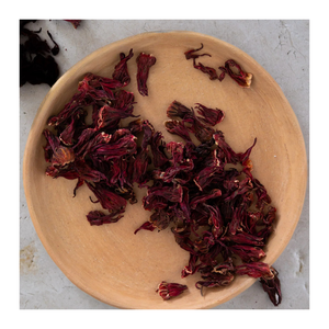 Flores de Hibisco Secas al Aire Natural, Caliz Entero y Pétalos Cortados, Origen Vietnam, Ingrediente para Té de Sorrillo, Mezcla para Bebidas Heladas - Product Image 3