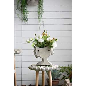 8 \ "X 4 \" X 9 \ "intérieur/extérieur maison jardin décor ciment buste mur planteur élégant jardin ornements - Product Image 6