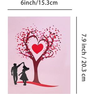 Romantica Cartolina Pop-up 3D per San Valentino, Bouquet Floreale, Souvenir e Regali per la Giornata più Dolce dell'Anno! - Product Image 3
