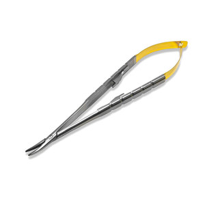 Portaagujas Castroviejo de Punta Fina, Herramienta Oftálmica de Acero Inoxidable para Cirugía Ocular Precisa, Reutilizable - Product Image 1