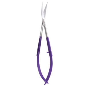 Tijeras Curvas de Acero Inoxidable de Alta Calidad HARBOR INDUSTRY, para Diestros, Mango Morado Antideslizante, Hoja Afilada, OEM - Product Image 3