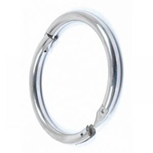 Anneau de nez réglable en acier inoxydable professionnel et réutilisable pour la manipulation du bétail et l'utilisation vétérinaire dans les fermes bovines - Product Image 1