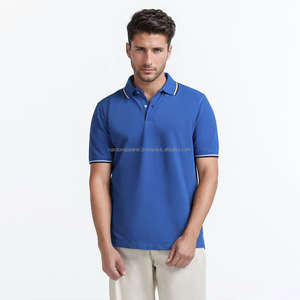 Nardon Apparel, camisas musculosas con cuello para hombres, polos ajustados de punto acanalado, camisetas de manga corta con cuello en V para hombres, camisetas informales con estilo - Product Image 4