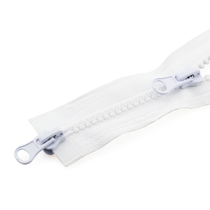 Fermeture éclair en résine 5 #   Veste matelassée avec fermeture éclair à glissière ouverte, accessoires personnalisables pour vêtements, tête de lit - Product Image 3