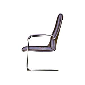 เก้าอี้สำนักงาน EVO718ทันสมัยโครงสร้างตาข่ายทำจากผ้าและดีไซน์ขาโบว์ทำจากสแตนเลส - Product Image 1