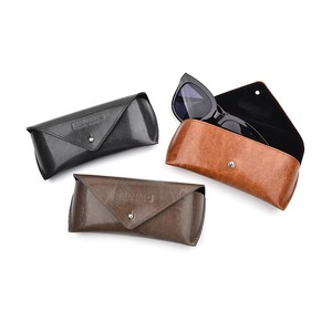 Étui optique en cuir véritable avec intérieur souple, protection pour lunettes de soleil, vente en gros, articles en cuir personnalisés LGC-0069 - Product Image 2
