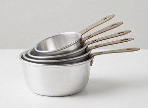 Premium Stainless Steel Measuring Cups Set with Metal Handles Heat Resistant For Kitchen Use Restaurant - Product Image 5