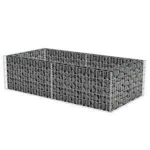 Maceta de gaviones de acero galvanizado 70,9 \ "x35.4 \" x19.7 \ "Macetas y macetas - Product Image 3