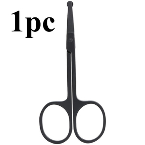 Ciseaux de luxe pour la coupe des poils du nez, pointe arrondie de sécurité, acier inoxydable, ciseaux de toilettage personnel pour hommes, usage professionnel - Product Image 2