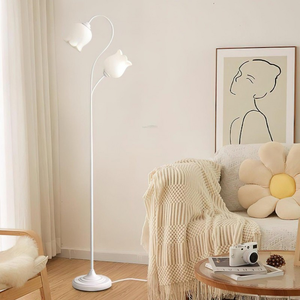 <span class=keywords><strong>Lampe</strong></span> <span class=keywords><strong>sur</strong></span> <span class=keywords><strong>pied</strong></span> en forme de fleur, 3 températures de couleur, <span class=keywords><strong>lampe</strong></span> vintage en forme de fleur, 3 têtes, lampes mignonnes pour salon, chambres à coucher - Product Image 5