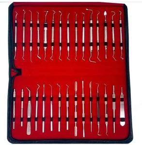 Juego de Instrumentos Dentales de Acero Inoxidable Alemán, Kit Profesional Completo para Higienistas Dentales con Empuñadura Moleteada - Product Image 6