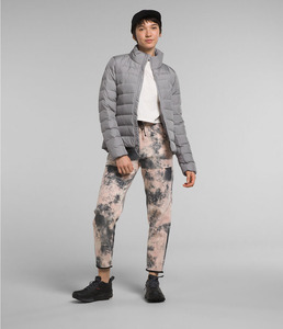 Veste matelassée en polaire grise pour femme, col montant, fermeture éclair, manches longues, couleur unie, coupe-vent, vêtement d'extérieur d'hiver, coupe classique - Product Image 4