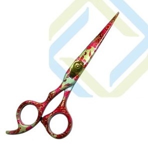 Multi-Color Ceramic Handle Thinning <b>Barber</b> Scissors with Stainless Steel <b>Blade</b> Sharp Tip for Hair Use - Product Image 4