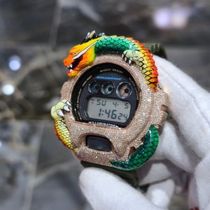 Reloj Deportivo Digital de Lujo con Diseño de Dragón, Resistente a Impactos, Resistente al Agua 20 Bar, Caja de Resina, Moissanita, Unisex - Product Image 3