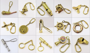 Vintage Style Brass Airplane Keyring Aircraft Travel Keychain for Men Women Antique Finish Metal <b>Key</b> <b>Holder</b> Gift - Product Image 2