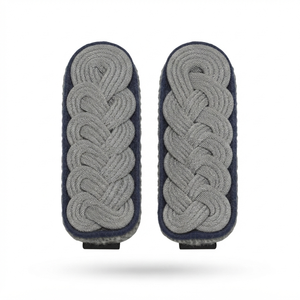 Epaulettes Azules con Ribete para Oficiales, Pliegues de Hombro Bordados Premium para Uniforme de Servicio - Product Image 5