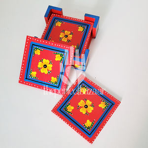 Cesta de Madera Azul y Rosa con Hierba Moonj, Marca theperfectbazaar, Decoración para el Hogar, Hecha en Uttar Pradesh - Product Image 3