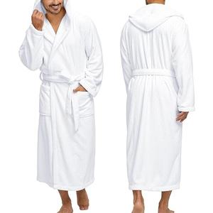 Bata de Baño Larga de Franela y Forro Polar para Hombre y Mujer, Cálida para Invierno, Camisón, Ropa de Dormir, Pijama 100% Algodón de Secado Rápido para Verano y Primavera - Product Image 2