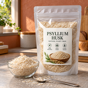 Peau de psyllium de haute pureté 98% |   Approvisionnement en vrac de fibres végétales pour les formules nutritionnelles et la fabrication alimentaire - Approvisionnement pour le marché mondial - Product Image 1