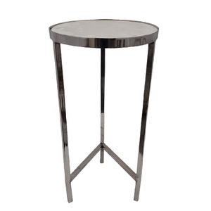 Hot Selling Modern Style Coffee <b>Table</b> <b>Iron</b> and Terrazzo Square Side <b>Table</b> with Brass Plating Gold Colour for Living Room - Product Image 2