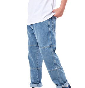 Nouvelle Collection 2026 : Pantalon Salopette en Jean Formel pour Homme, Taille Mi-Haute, Style Urbain, Respirant, Service OEM Personnalisé – Vente en Gros - Product Image 1