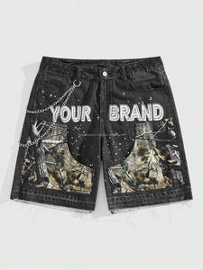 Pantalones Cortos de Mezclilla para Hombre, a la Moda, de Secado Rápido, Talla Grande, Frescos, Transpirables, Hechos de Algodón, Diseño Moderno - Product Image 4