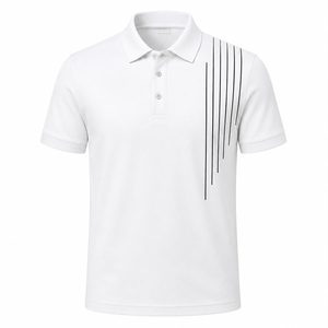 Camiseta Deportiva para Hombre Elite, Corte Atlético, Logotipo Personalizado, Absorbe la Humedad, Ecológica, con Bloques de Color, para Golf, Tenis, Running y Entrenamiento - Product Image 1