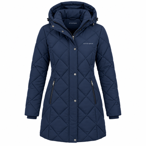 Chaqueta Acolchada de Invierno OEM con Cierre, Cuello y Relleno de Algodón, Bordado Personalizado, 100% Poliéster Ecológico, Camuflaje, Estilo Urbano - Product Image 1