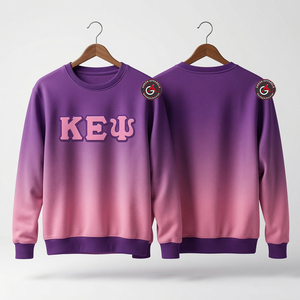 ราคาขายส่ง Kapa Epsilon Psi สังคมและการเย็บปักถักร้อยเสื้อสเวตเตอร์แบบกําหนดเองวัสดุผ้าฝ้ายที่สะดวกสบาย - Product Image 1