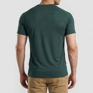 T-shirts Homme Personnalisés à Manches Courtes Col Rond Coupe Slim de Haute Qualité Respirants Écologiques Confortables et Légers – Vente en Gros - Product Image 3
