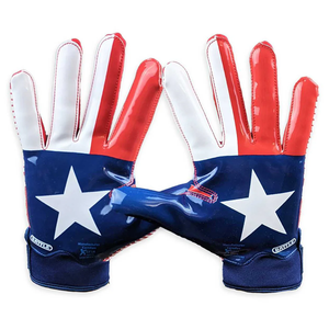 Gants de football américain 7v7 en gel de silicone de haute qualité, personnalisables avec logo, pour receveurs, durables, antidérapants, pour jeunes et adultes, avec logo en caoutchouc. - Product Image 5
