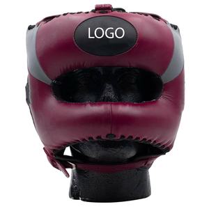 Venta al por mayor a medida PU cuero boxeo cabeza equipo entrenamiento seguridad cabeza protección guardias Bfreathable con el mejor precio también personalizado - Product Image 2