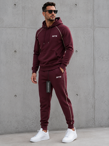 Conjunto Deportivo con Capucha para Hombre RITS, Negro, Manga Larga, Color Sólido, Ropa Casual, Bolsillos Laterales, Cierre con Cordón, Estilo Invernal, 100% - Product Image 3