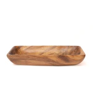 Wholesale Price Rectangular Wooden Serving Tray Set of Three for Snacks Drinks Kitchen Dining Table Party Home Organization - Product Image 5