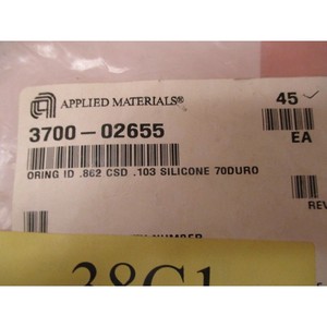 45 AMAT 3700-02655 โอริง ขนาด .862 CSD .103 ซิลิโคน - อุปกรณ์และอะไหล่เซมิคอนดักเตอร์ระดับโลกที่เชื่อถือได้ - Product Image 4