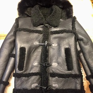 Genuine Leather <b>Shearling</b> <b>Jacket</b> <b>Men's</b> Premium Sheepskin Fur Winter Aviator Coat Warm Luxury Fashion Outerwear Fit - Product Image 5