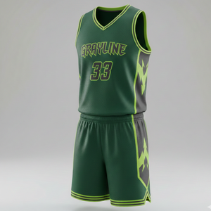 Uniforme de Baloncesto Deportivo sin Mangas, Camiseta y Pantalones Cortos, 100% Poliéster Sublimado, Transpirable, de Secado Rápido, Unisex - Product Image 1