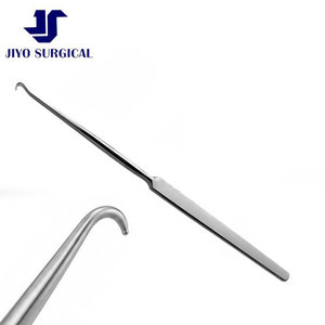 Jiyo Surgical Co. GS-8765 Gancho de piel Gillies de acero inoxidable de 7 pulgadas y 4 mm de diámetro con punta afilada, instrumento quirúrgico para retracción de tejidos - Product Image 1