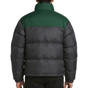 Blouson d'hiver matelassé en duvet pour homme 2026, coupe-vent décontracté à col montant, color block, coupe régulière épaisse, fermeture éclair - Product Image 2